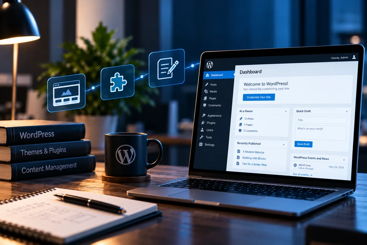 WordPress CMS后台与主题插件建站场景