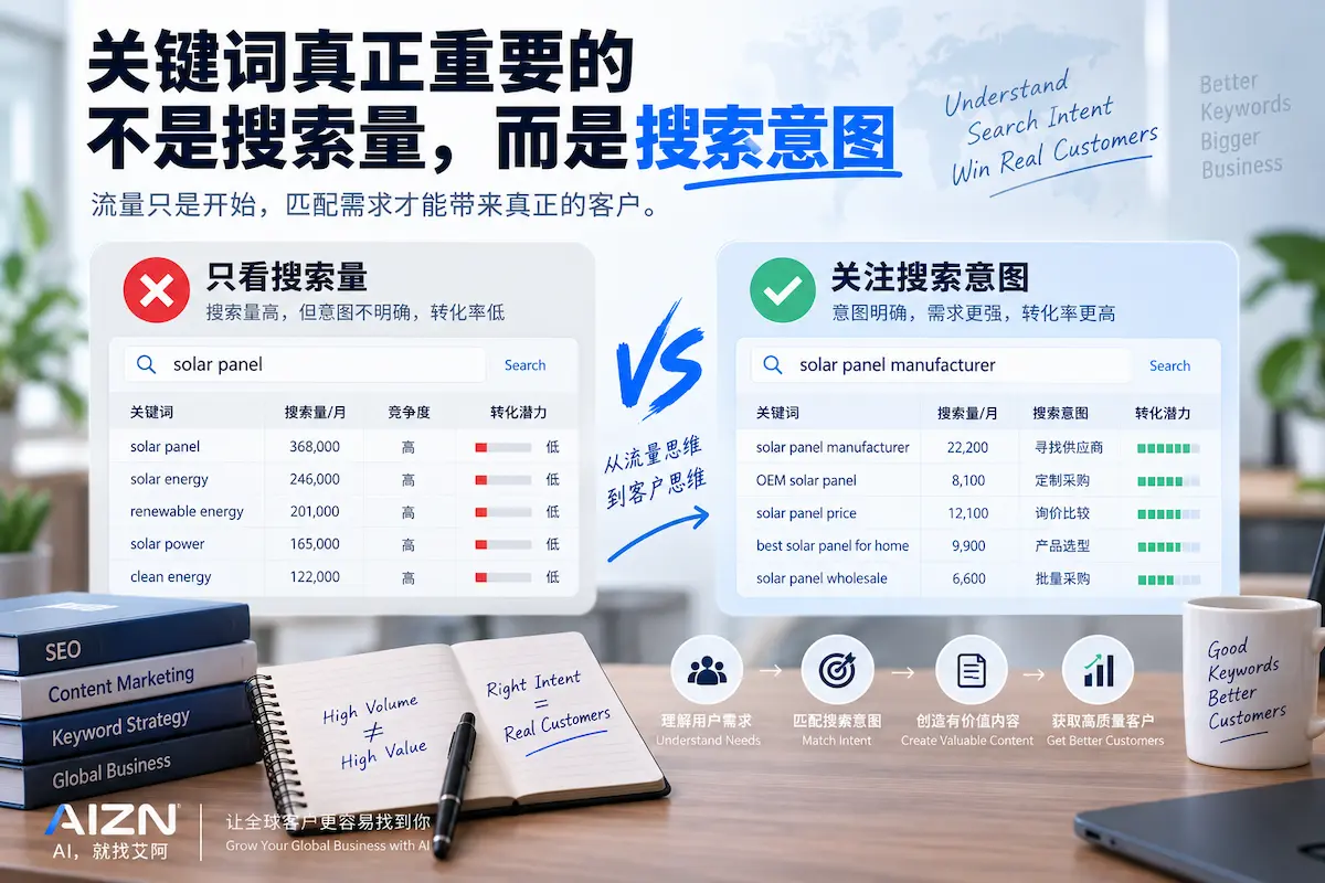 关键词真正重要的不是搜索量,而是搜索意图