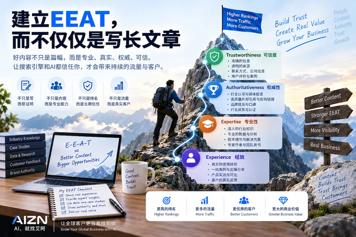 建立EEAT,而不仅仅是写长文章