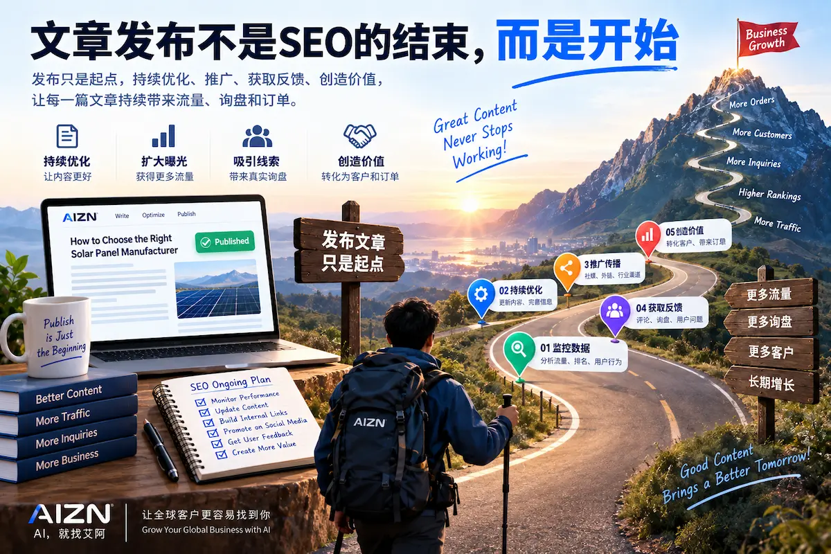 文章发布不是SEO的结束,而是开始