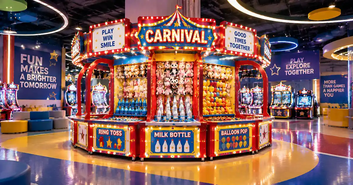 Carnival games in family entertainment center