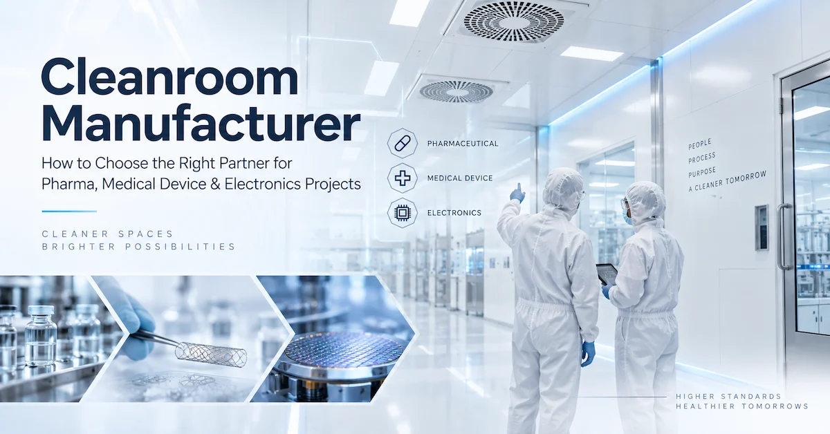 How to Choose a Cleanroom Manufacturer for Pharmaceutical, Medical Device, and Electronics Projects: Technical Guide and Supplier Selection