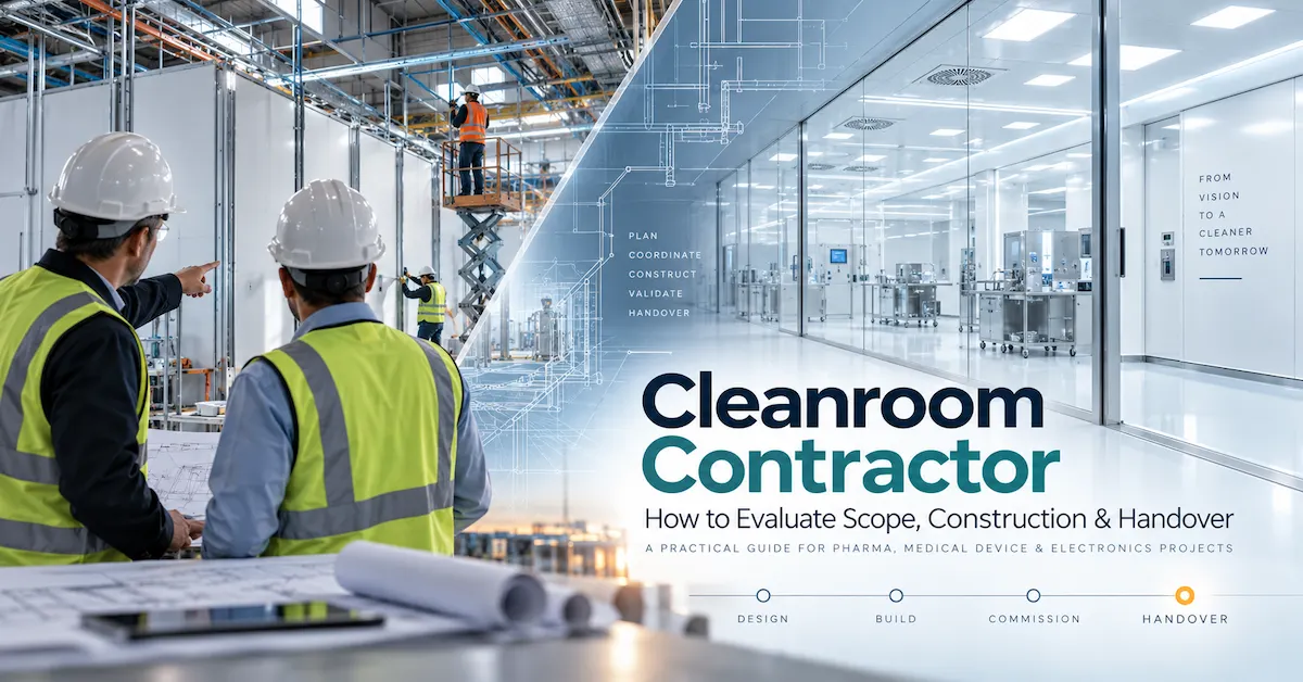 Choosing a Cleanroom Contractor for New Builds and Renovations: Scope, Construction, and Acceptance