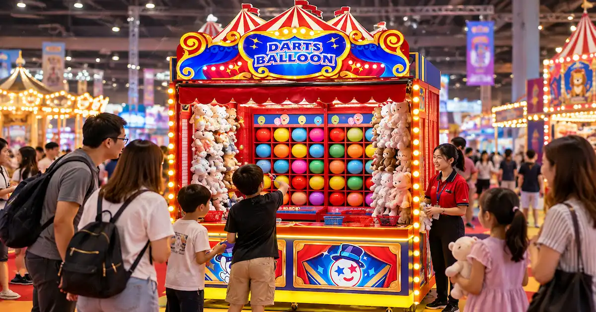 2m Compact Midway Booth for Indoor Game Event