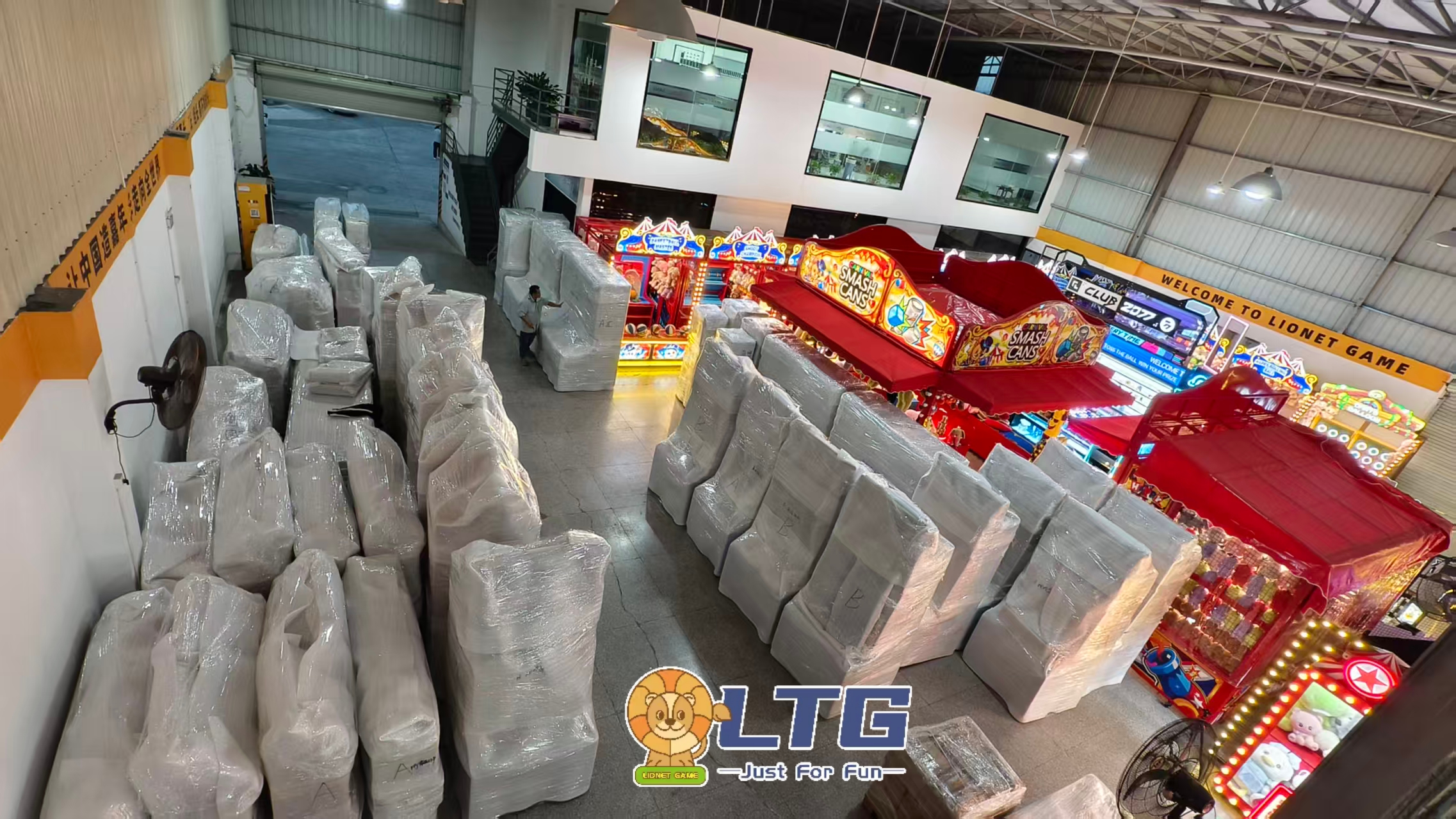 All carnival games undergo quality inspection before shipment.